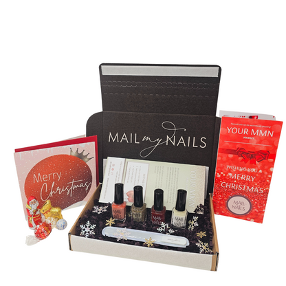 Frosted Pink Christmas Nail Polish Gift Set