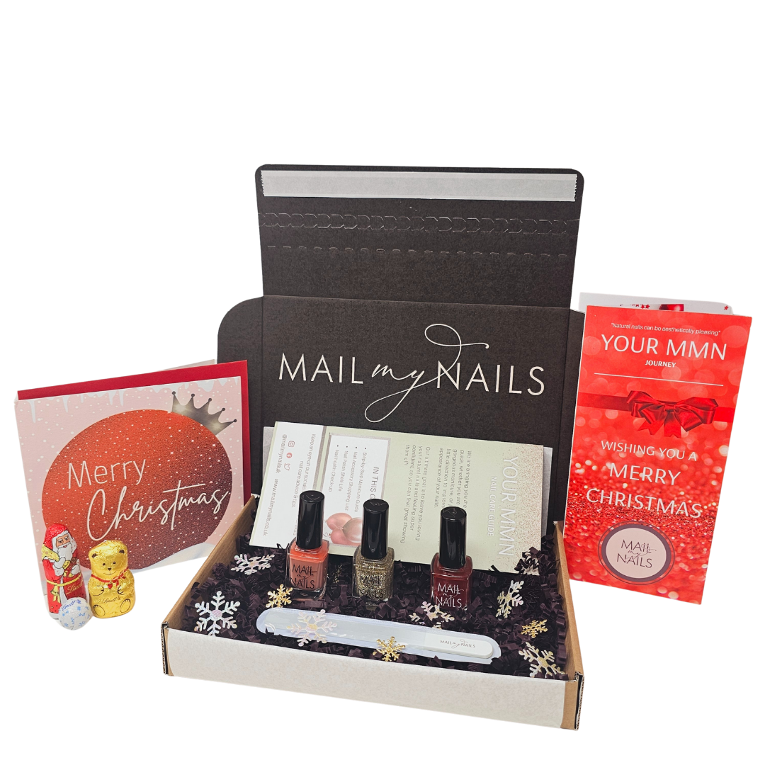 Frosted Pink Christmas Nail Polish Gift Set